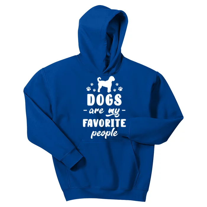 Dogs Are My Favorite People Goldendoodle Gift Kids Hoodie