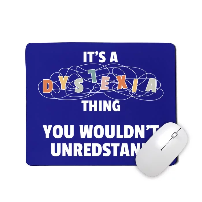 Dyslexia Awareness Month Groovy Retro Gift Mousepad