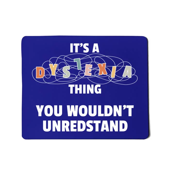 Dyslexia Awareness Month Groovy Retro Gift Mousepad