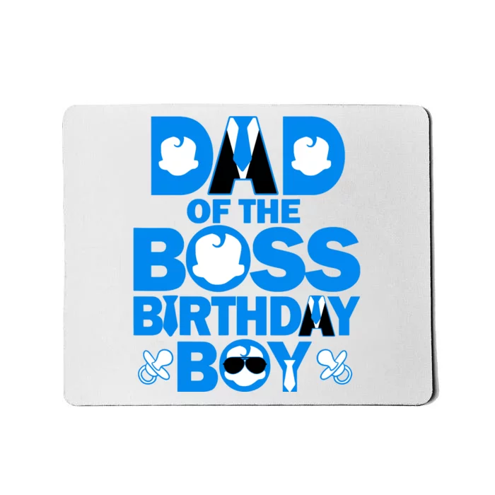 Dad And Mom Of The Boss Birthday Boy Baby Family Party Decor Mousepad