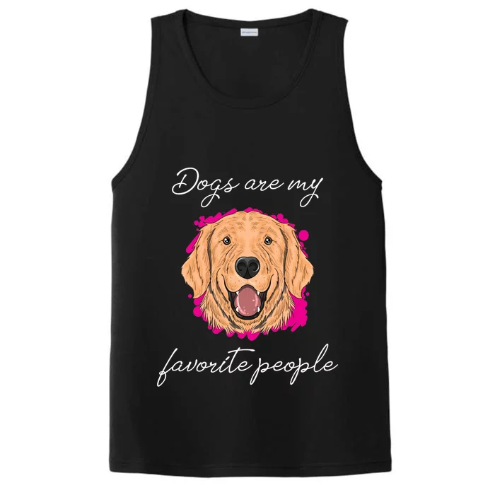 Dogs Are My Favorite People Labrador Retrieber Meaningful Gift Performance Tank