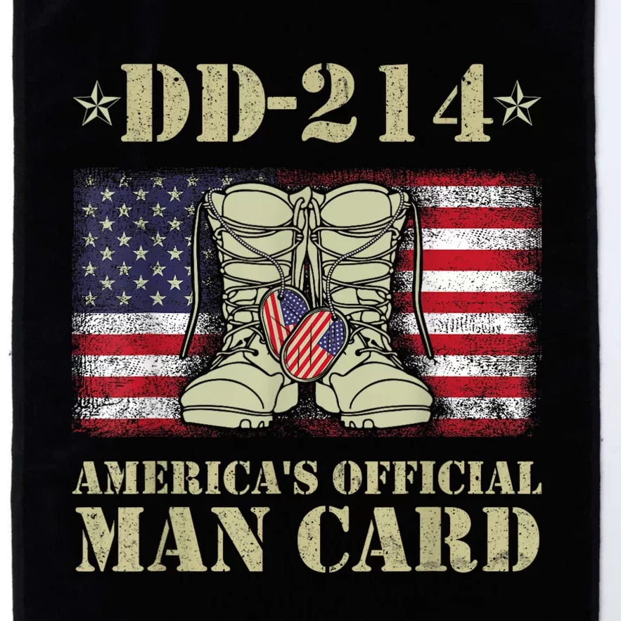 Dd214 Americas Man Card Veteran Day Served Flag Proud Military Family T Platinum Collection Golf Towel