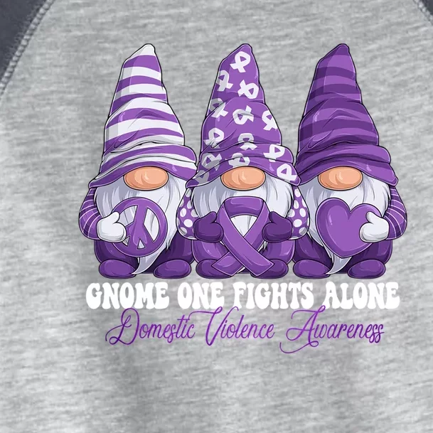 Disease Awareness Month Purple Ribbon Gnomies Toddler Fine Jersey T-Shirt