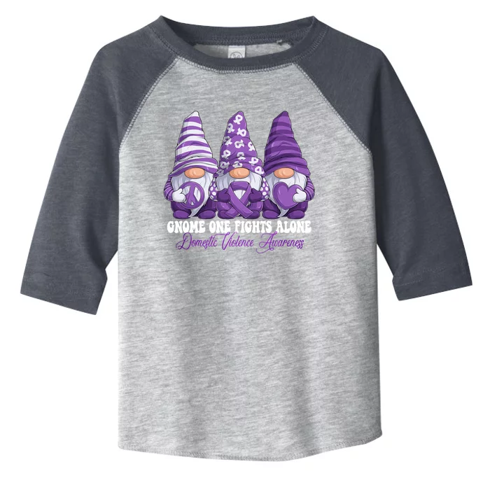 Disease Awareness Month Purple Ribbon Gnomies Toddler Fine Jersey T-Shirt