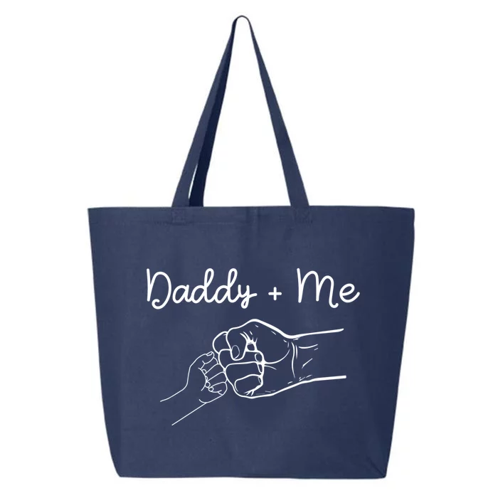 Daddy And Me Best Dad Ever Fist Bump Funny Fathers Day Gift 25L Jumbo Tote