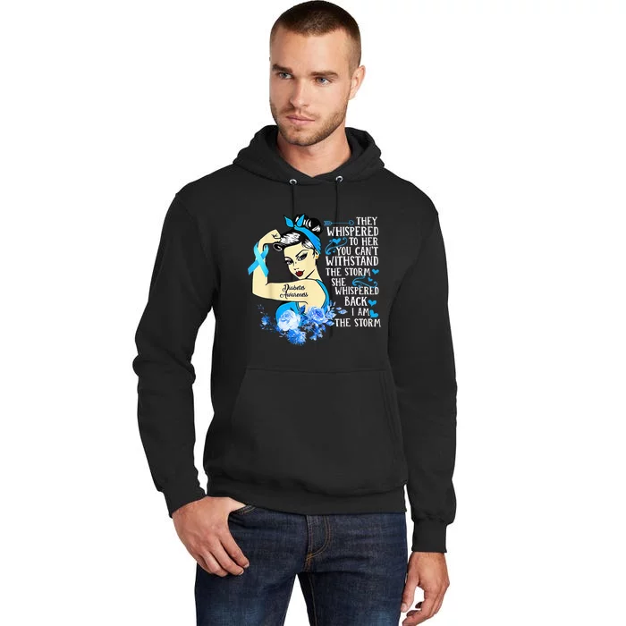 Diabetes Awareness Month For Powerful Warrior Tall Hoodie