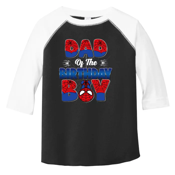 Dad And Mom Birthday Boy Spider Family Matching Toddler Fine Jersey T-Shirt