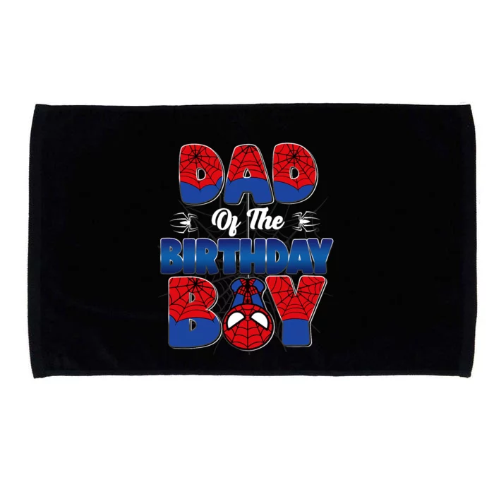 Dad And Mom Birthday Boy Spider Family Matching Microfiber Hand Towel