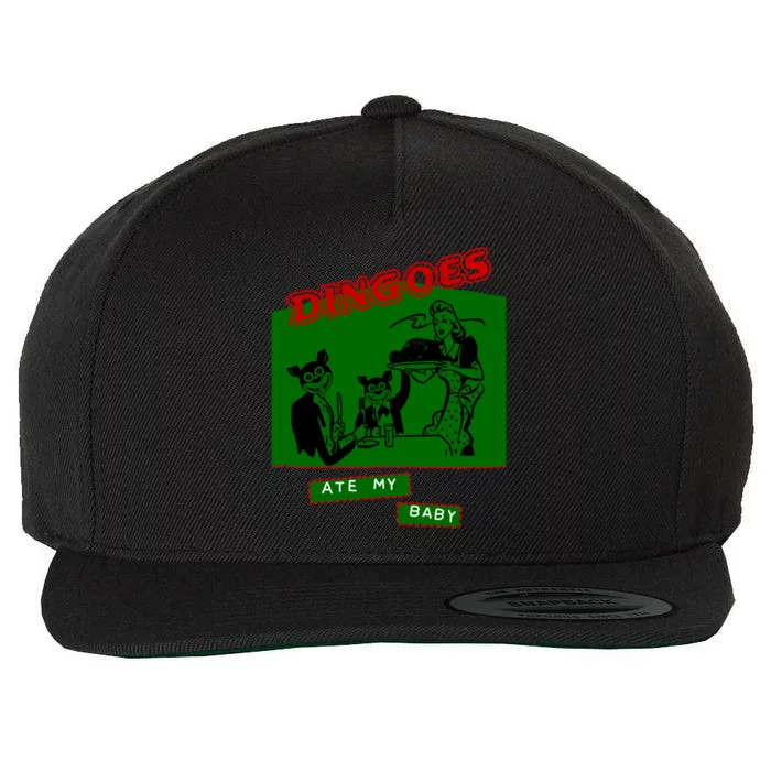 Dingoes Ate My Ba Wool Snapback Cap