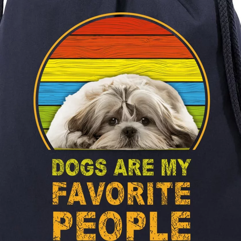 Dogs Are My Favorite People Gift Drawstring Bag