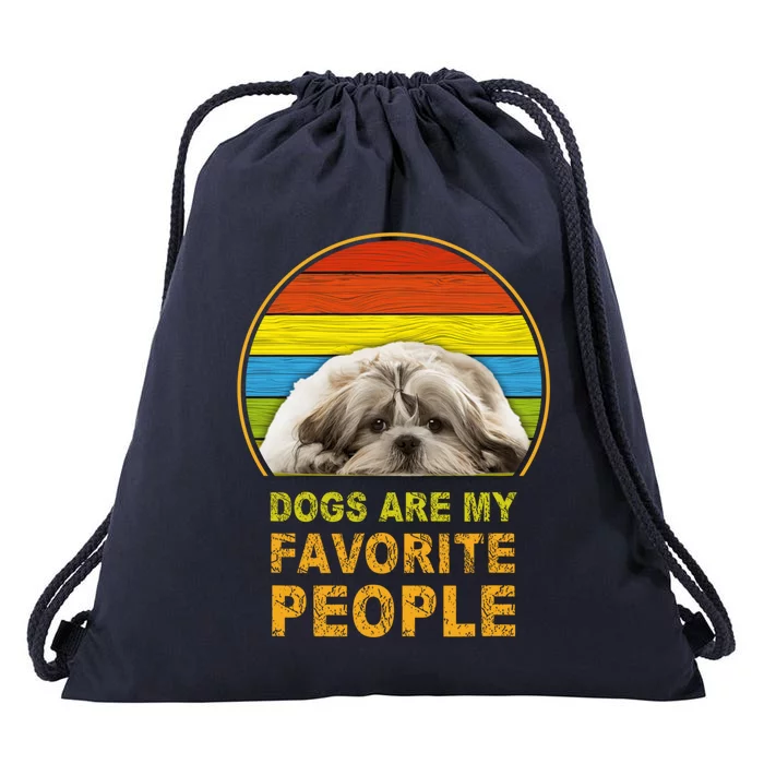 Dogs Are My Favorite People Gift Drawstring Bag