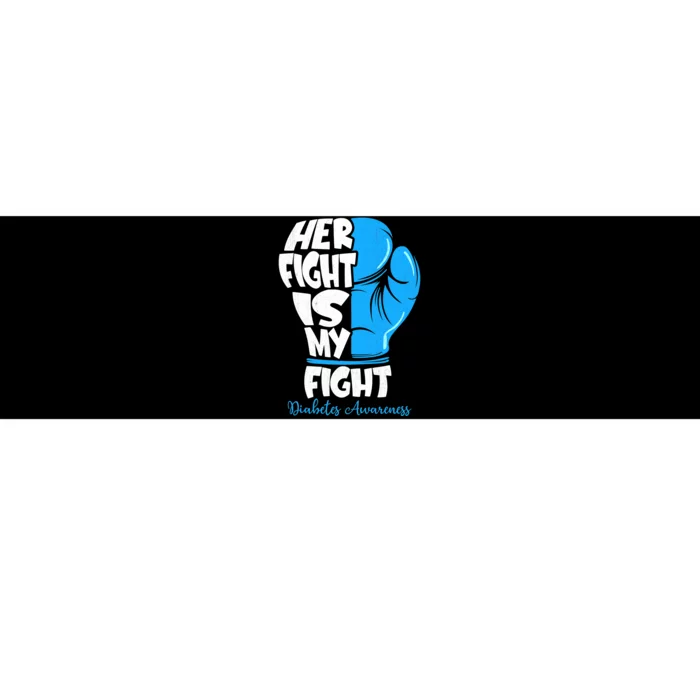 Diabetes Awareness Month Her Fight Is My Fight Boxing Glove Bumper Sticker