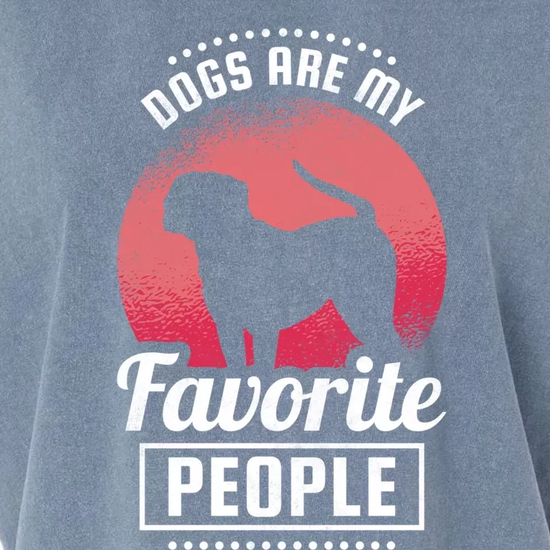 Dogs Are My Favorite People Gift Garment-Dyed Women's Muscle Tee