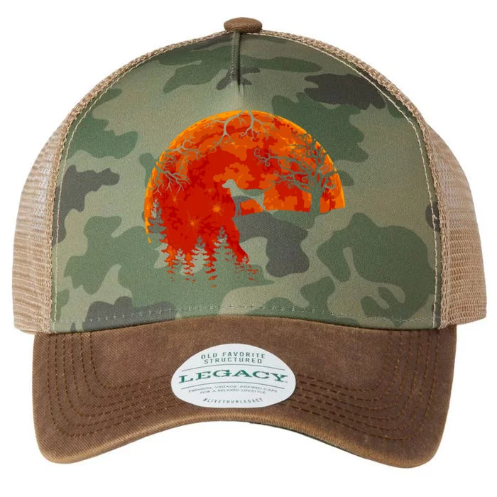 Dalmatian And Moon Halloween Gift Legacy Tie Dye Trucker Hat