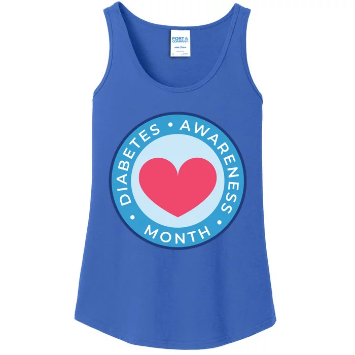 Diabetes Awareness Month Great Gift Heart Gift Ladies Essential Tank