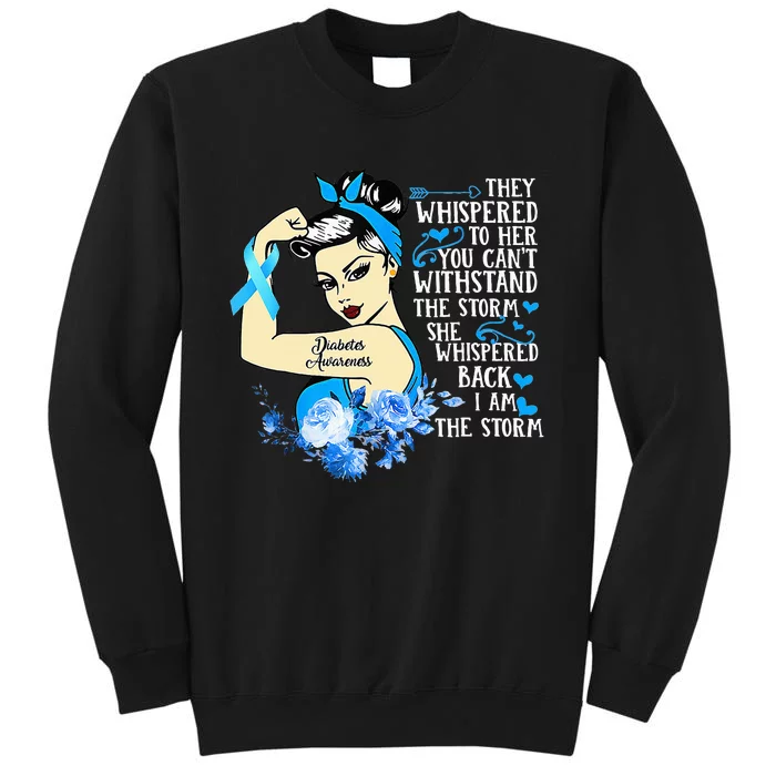 Diabetes Awareness Month For Powerful Warrior Tall Sweatshirt