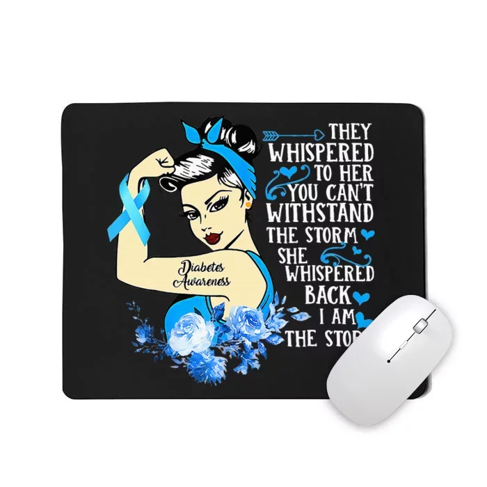 Diabetes Awareness Month For Powerful Warrior Mousepad