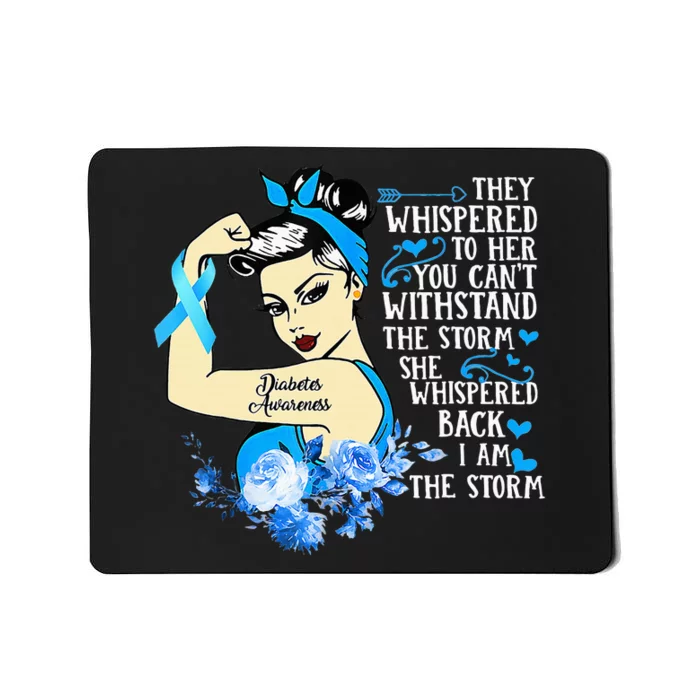 Diabetes Awareness Month For Powerful Warrior Mousepad