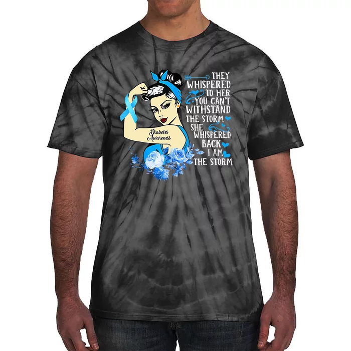 Diabetes Awareness Month For Powerful Warrior Tie-Dye T-Shirt