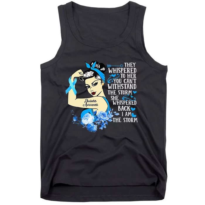 Diabetes Awareness Month For Powerful Warrior Tank Top