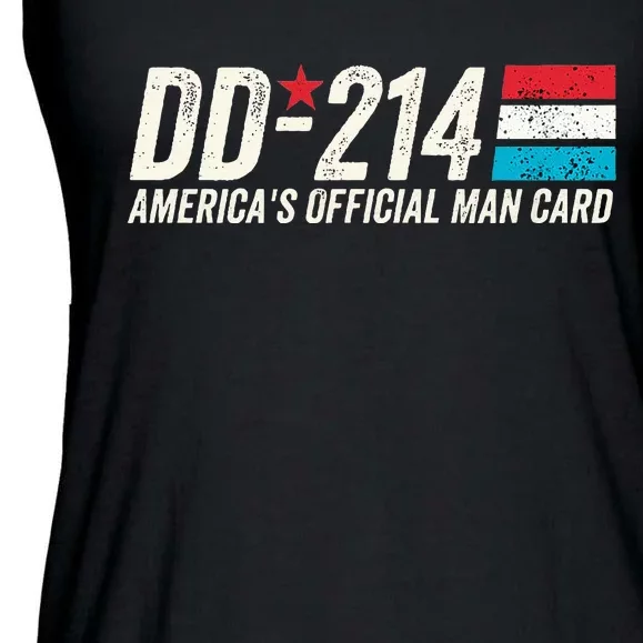 Dd214 Americas Man Card Ladies Essential Flowy Tank