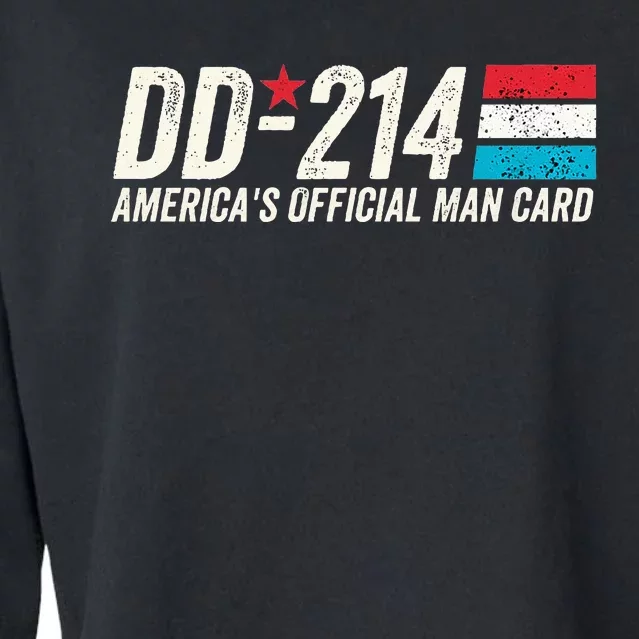 Dd214 Americas Man Card Cropped Pullover Crew