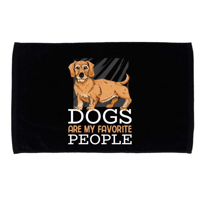 Dogs Are My Favorite People Gift Microfiber Hand Towel