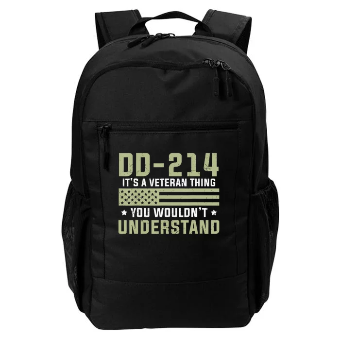 DD-214 Alumni Military Veteran Vintage American Fla Daily Commute Backpack