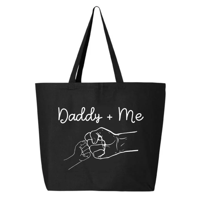 Daddy And Me Best Dad Ever Fist Bump Funny Fathers Day 25L Jumbo Tote