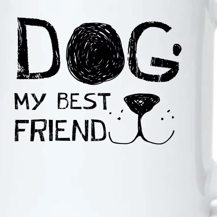 Dogs Are My Best Friend Black Color Changing Mug