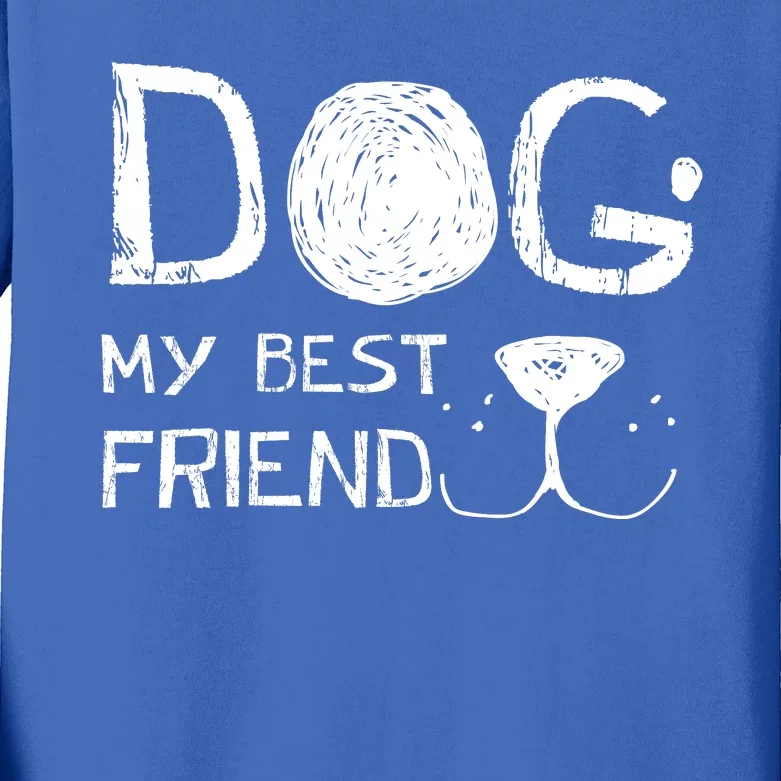 Dogs Are My Best Friend Kids Long Sleeve Shirt