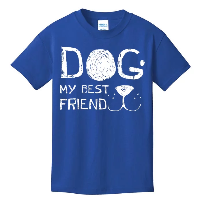 Dogs Are My Best Friend Kids T-Shirt