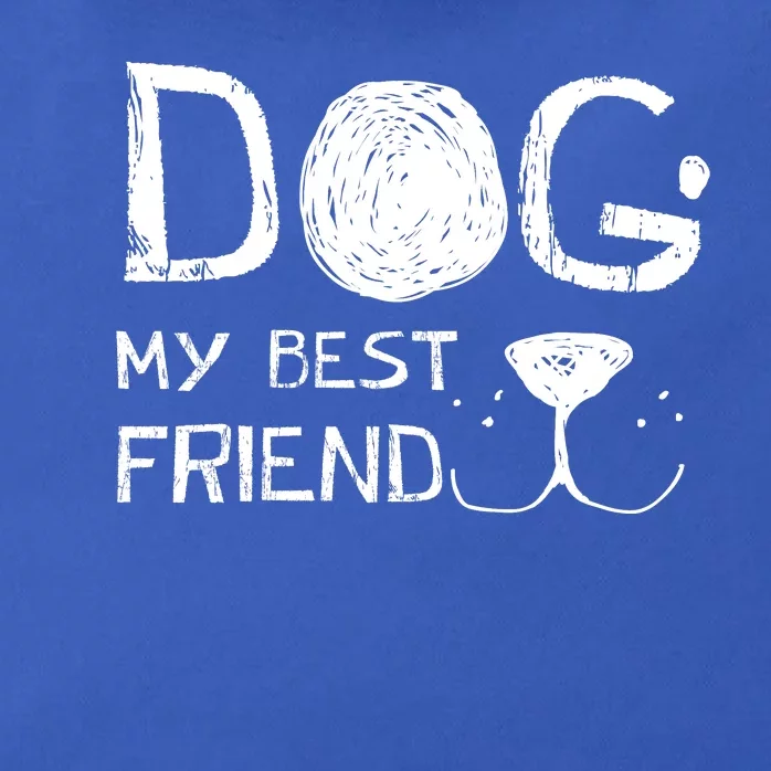 Dogs Are My Best Friend Zip Tote Bag