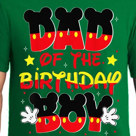 Dad And Mom Birthday Boy Mouse Family Matching Pajama Set