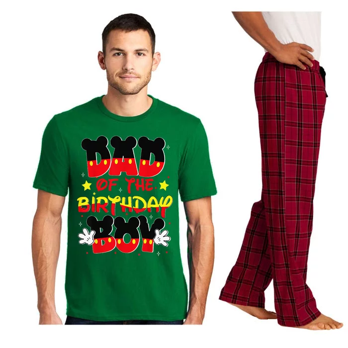 Dad And Mom Birthday Boy Mouse Family Matching Pajama Set