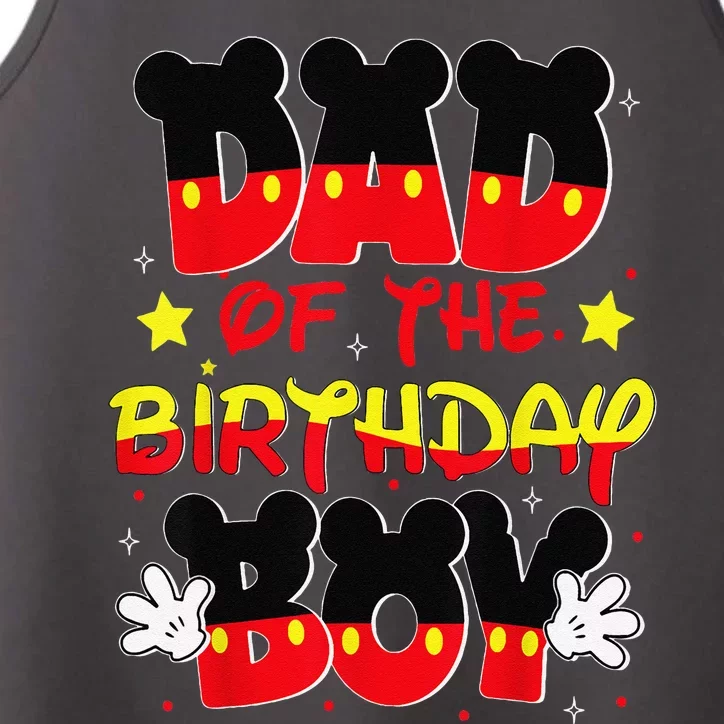 Dad And Mom Birthday Boy Mouse Family Matching Performance Tank