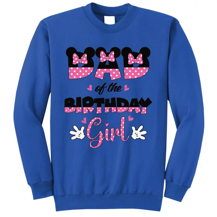 Dad And Mom Birthday Girl Mouse Family Matching Sweatshirt