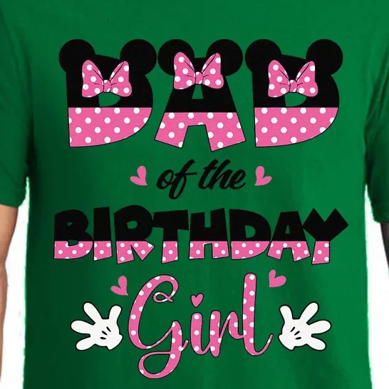 Dad And Mom Birthday Girl Mouse Family Matching Pajama Set