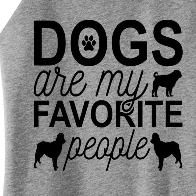 Dogs Are My Favorite People Funny Gift Hund Mops Artikel Möpse Mops Gift Women’s Perfect Tri Rocker Tank