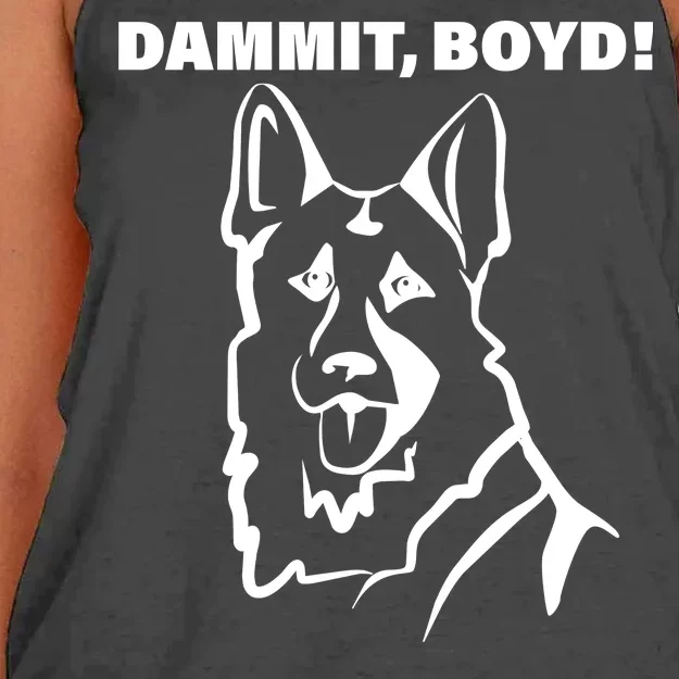 Dammit Boyd! Women's Knotted Racerback Tank