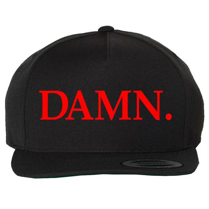 Damn. Wool Snapback Cap