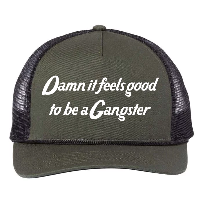 Damn It Feels Good To Be A Gangster Retro Rope Trucker Hat Cap