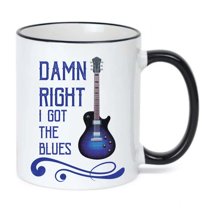 Damn Right I Got The Blues Guitar Black Color Changing Mug