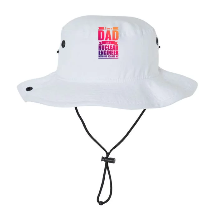 Dad And Nuclear Engineer Nothing Scares Me Fathers Day Gift Cool Gift Legacy Cool Fit Booney Bucket Hat