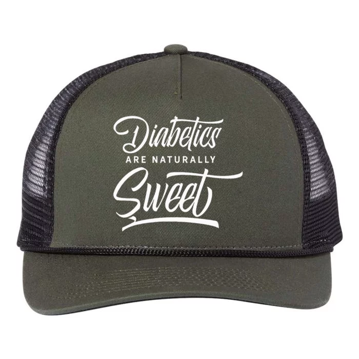 Diabetics are naturally sweet Insulin Diabetes Diabetic Retro Rope Trucker Hat Cap