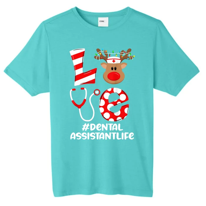 Dental Assistant Nurse Christmas Cute Scrub Top Love Gift ChromaSoft Performance T-Shirt