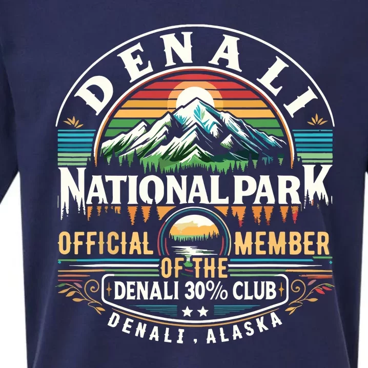 Denali Alaska National Park Official Member Of The Denali 30 Percent Club Sueded Cloud Jersey T-Shirt