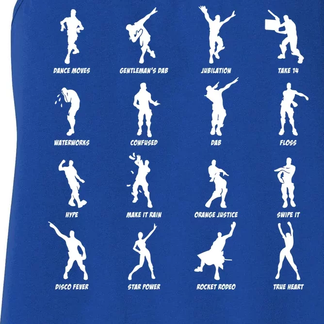 Dance Emotes Women's Racerback Tank