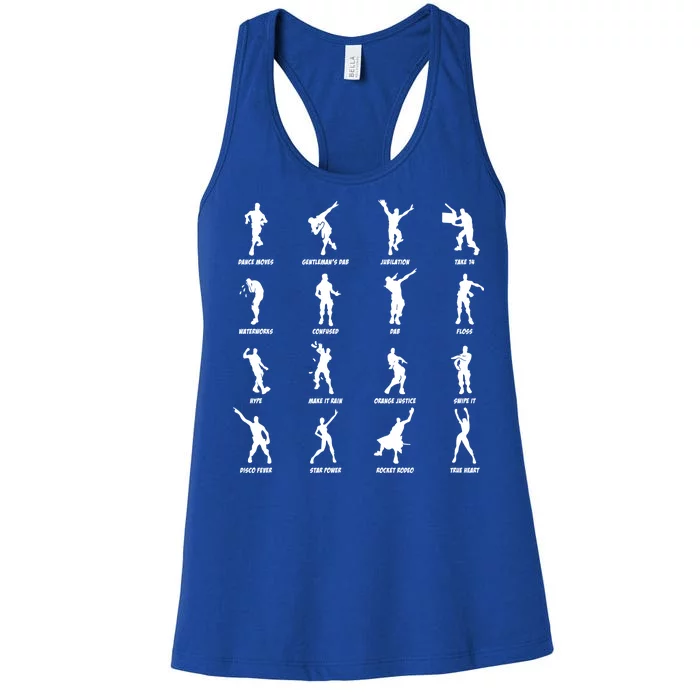 Dance Emotes Women's Racerback Tank