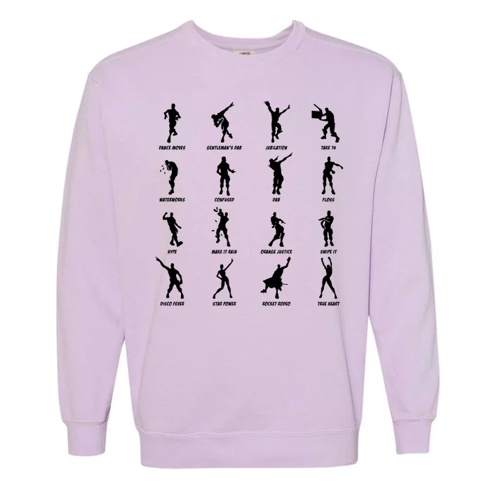 Dance Emotes Garment-Dyed Sweatshirt